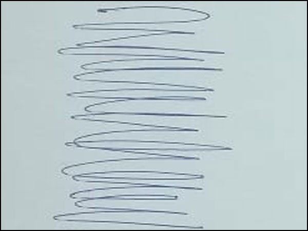 Vertical Scribbling Doodle