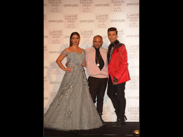 Tabu and Karan Johar