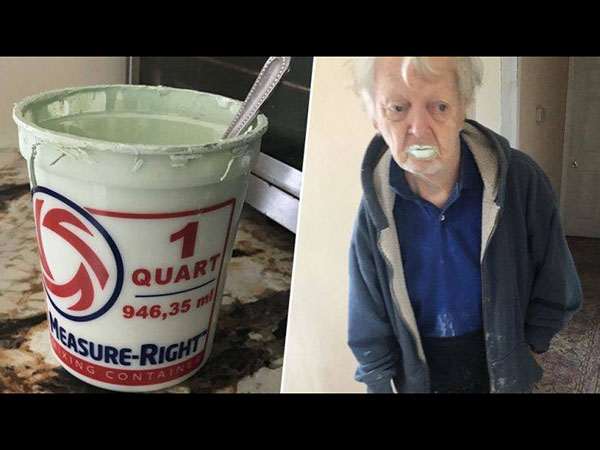 This Grandpa Ate Half A Tub Of Paint Thinking It To Be Yogurt!