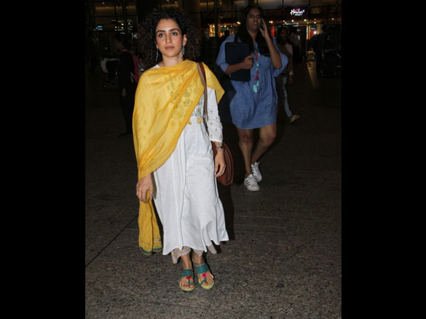 Sanya Malhotra Airport Look