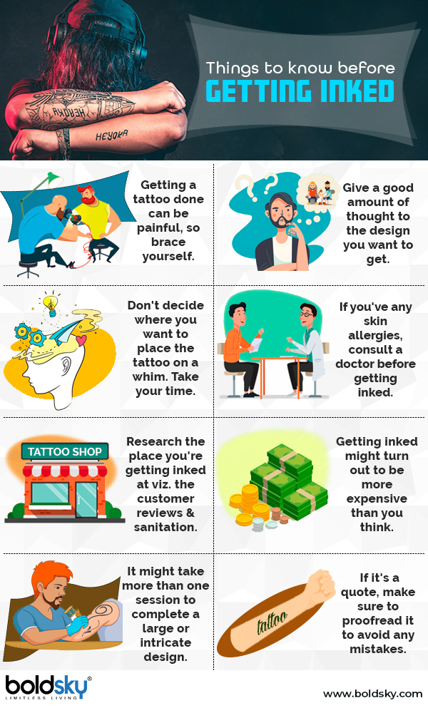 things to know before getting a tattoo