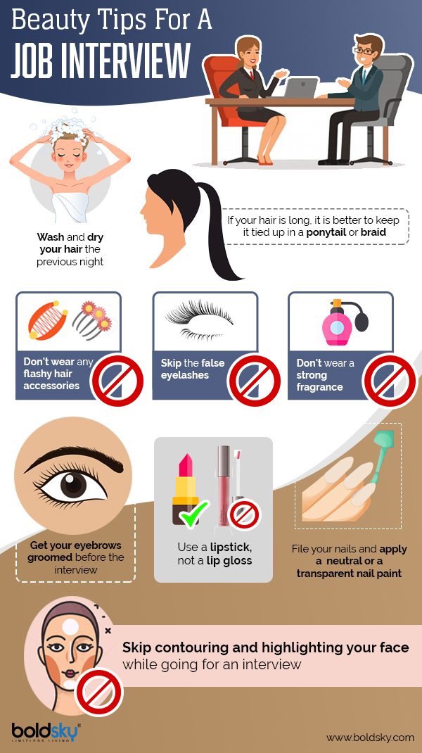Beauty tips for a job interview