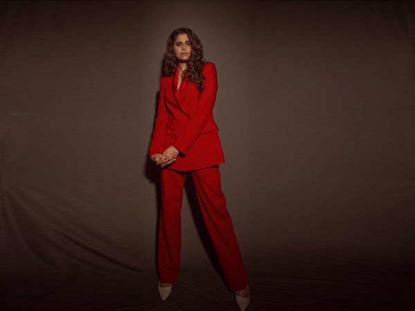 Bollywood Divas In Red Pantsuits Bollywood Divas In Red Pantsuits