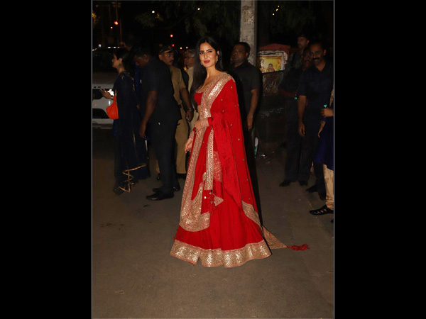 Katrina Kaif’s Bright Red Lehenga