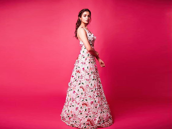 Alia Bhatt In A Floral Gown