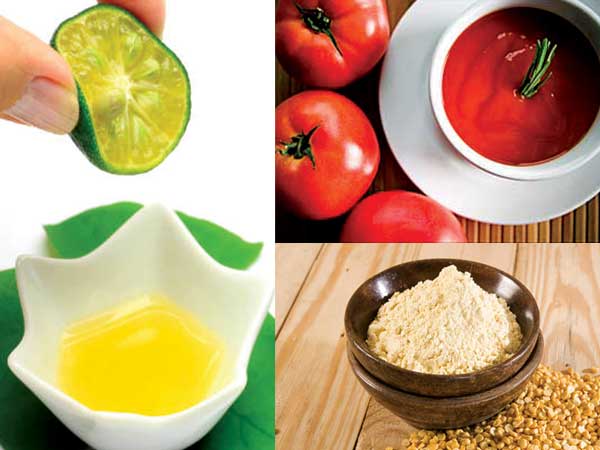 5. Tomato, Gram Flour And Lemon