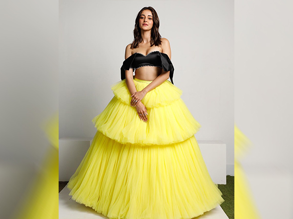 Ananya Panday In A Crop Top And Ruffled Skirt