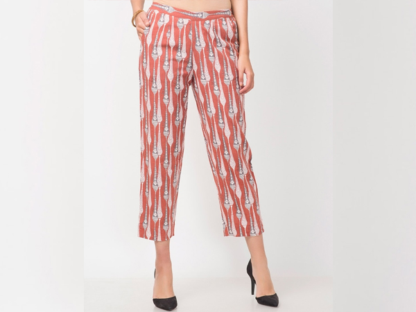 Elasticated Printed Pants-Fashion Ideas For College Girls
