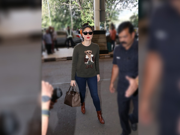 Kareena Kapoor Khan In A Graphic Printed Sweater And Denims
