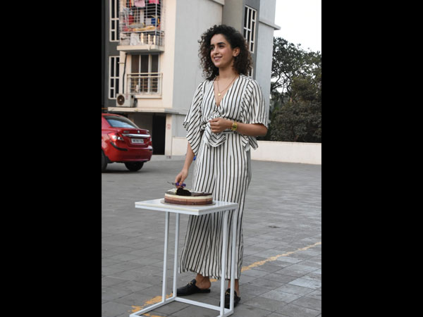 Sanya Malhotra In A Striped Jumpsuit