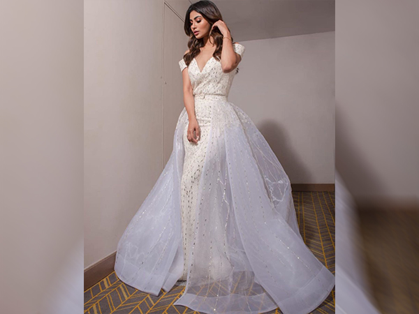 Mouni Roy In A Silver Dress