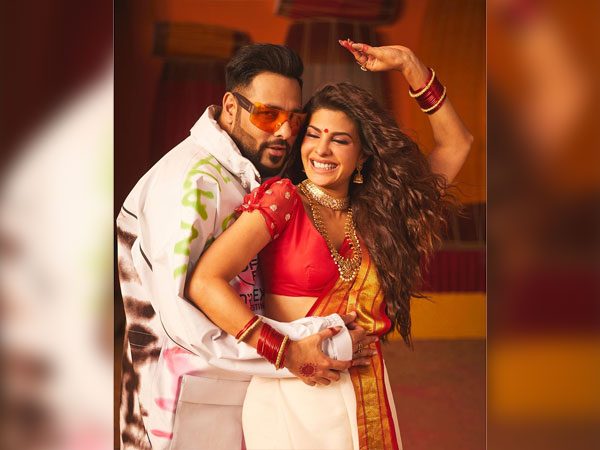 Jacqueline Fernandez traditional look in Genda Phool song