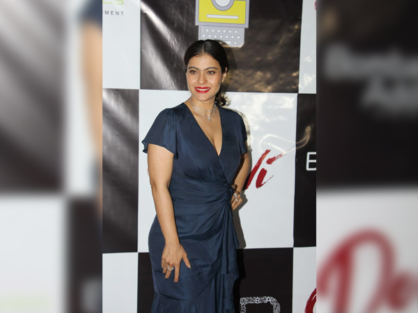 Kajol at Devi success bash