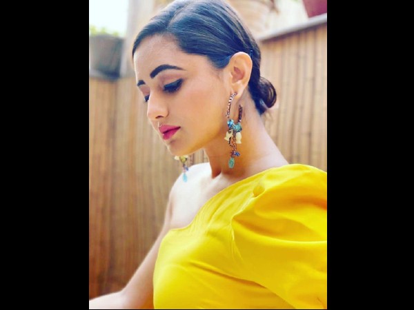 Rashami Desai In A Yellow Mini Dress