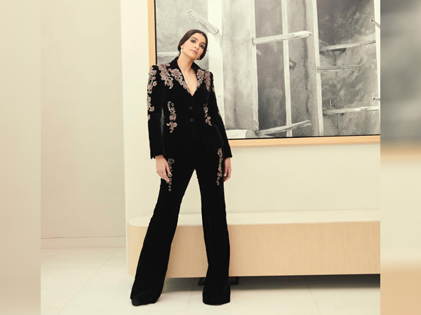 International Womens Day-Sonam Kapoor Ahuja In A Black Pantsuit