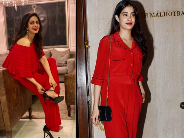 Janhvi Kapoor And Sridevis Red Jumpsuit
