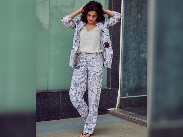 International Womens Day-Taapsee Pannu In A Floral Pantsuit