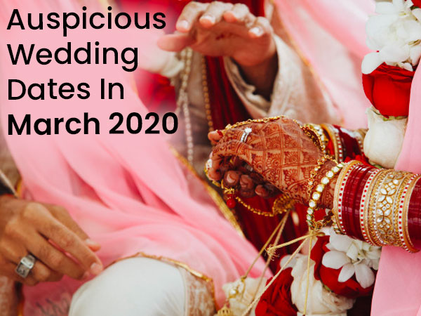 March 2020: Auspicious Hindu Wedding Dates In This Month - Boldsky.com