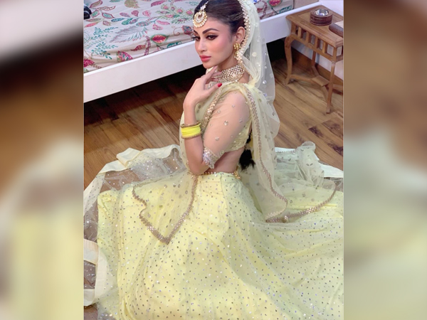 Mouni Roy In A Yellow Lehenga