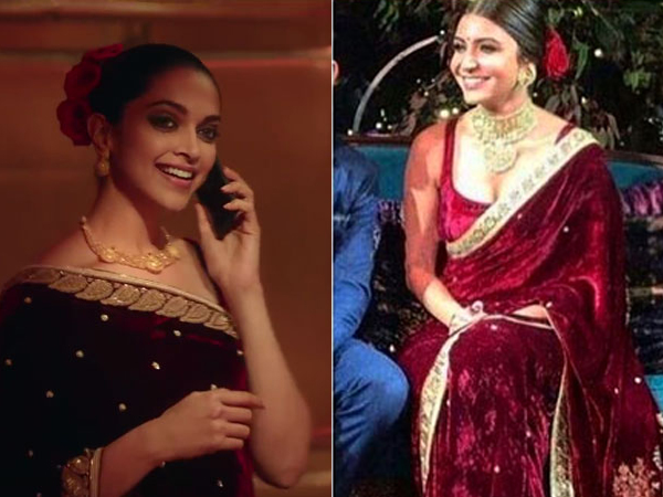 Anushka Sharma And Deepika Padukone In Sabyasachis Saree