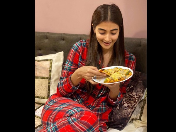 Pooja Hegde In A Red-Checkered Dress