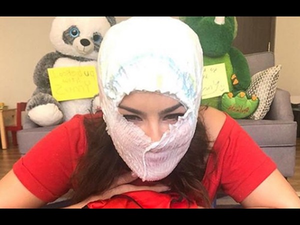Sunny Leone Diaper Mask
