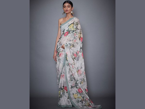 Floral sarees For School/College Farewell