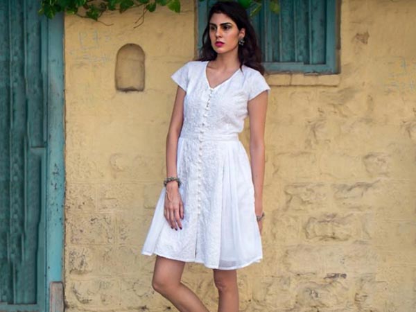 chikankari girls summer dresses