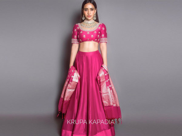 Neha Sharma In A Magenta Lehenga