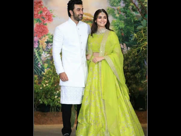 Alia Bhatt And Ranbir Kapoor At Sonam Kapoor Wedding Reception