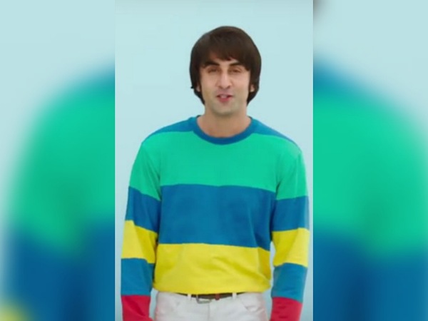 Ranbir Kapoor In A Multi-Hued T-shirt And White Pants