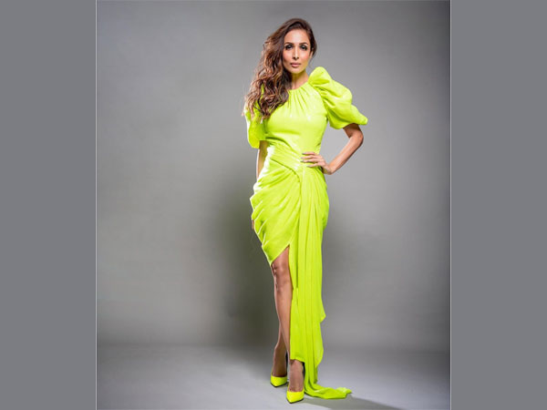 Malaika Arora In A Neon Dramatic Gown