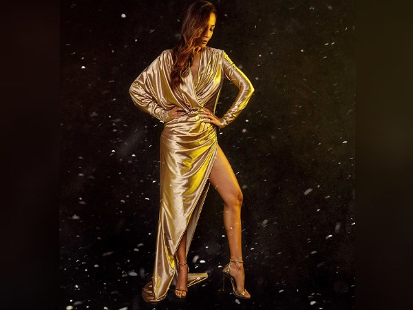 Malaika Arora In A Golden Metallic Gown