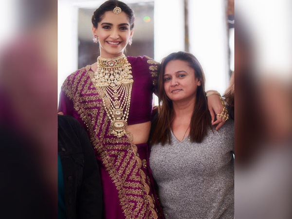 Sonam Kapoor In A Purple Lehenga