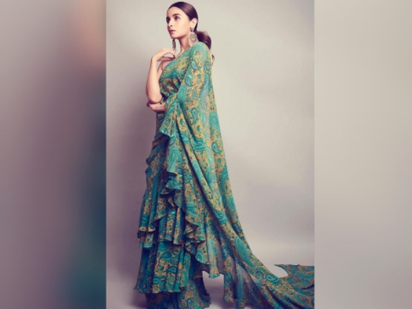 Alia Bhatts Ruffle Saree
