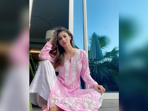 Mouni Roy In A Pink Ethnic Suit