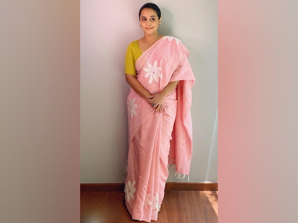 Vidya Balan In A Pink Saree
