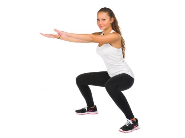 2. Wide squats