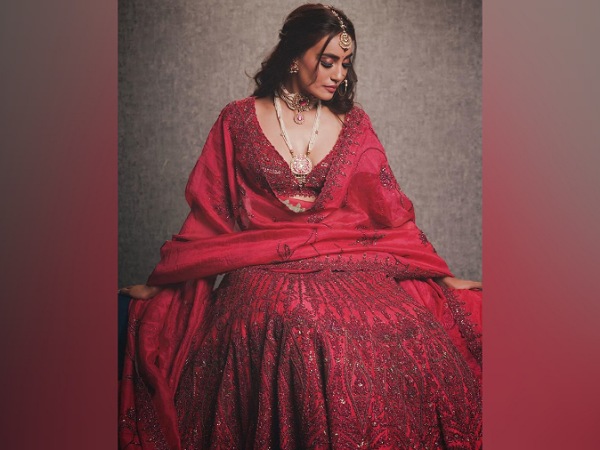 Surbhi Jyoti In A Red Bridal Lehenga
