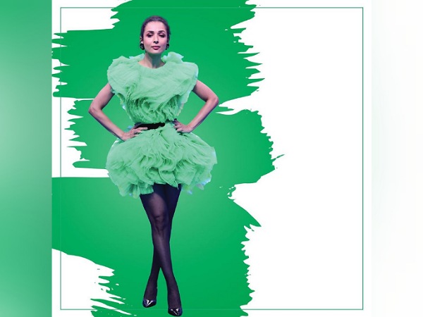 Malaika Arora In A Green Dramatic Dress