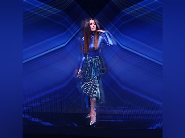 Malaika Arora In A Blue Metallic Dress