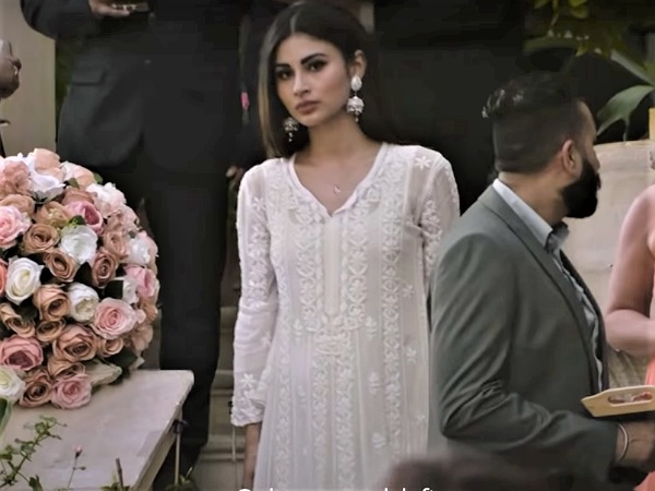 Mouni Roy In A White Kurti