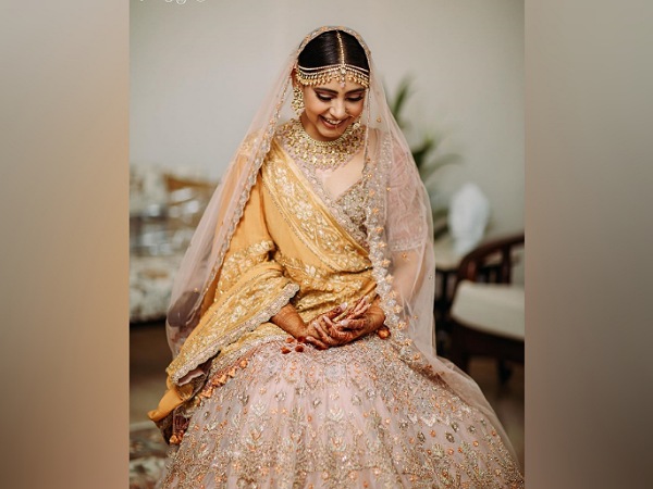 Niti Taylor In A Pastel Bridal Lehenga