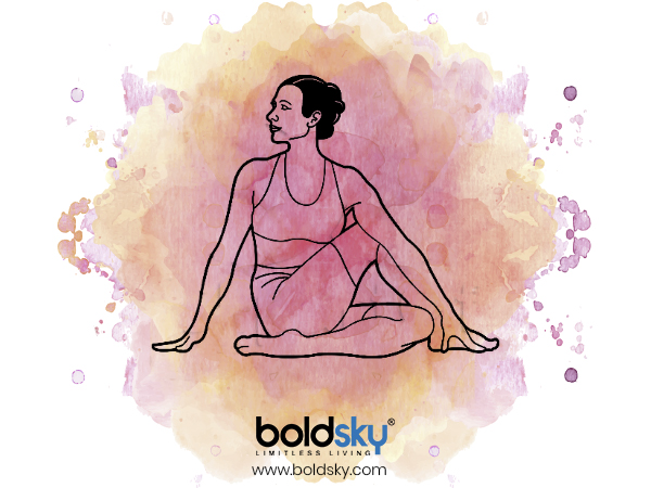 4. Ardha Matsyendrasana (Half Fish Pose)