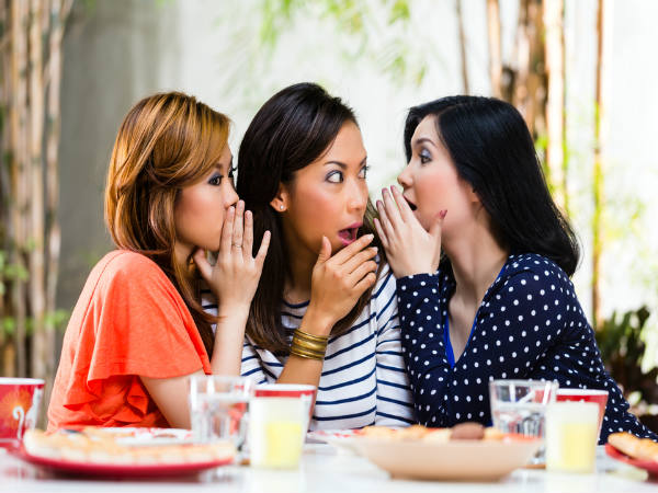 12. Refrain from gossiping and stop isolating