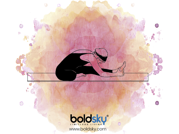 6. Janu Sirasana (Head-to-Knee Forward Bend Pose)