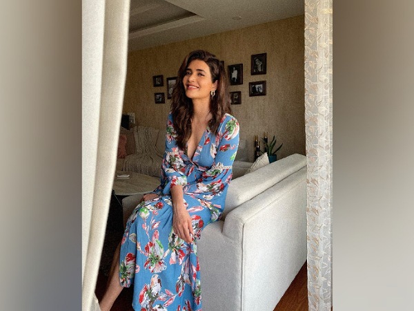 Karishma Tanna In A Blue Floral Midi
