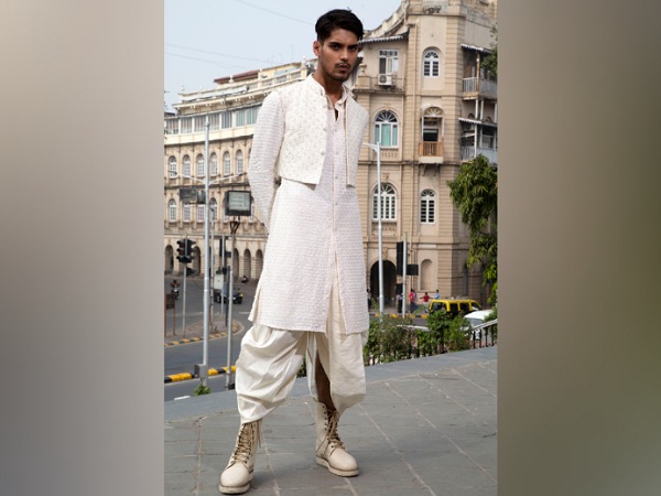 The Two Jackets With Dhoti Pants