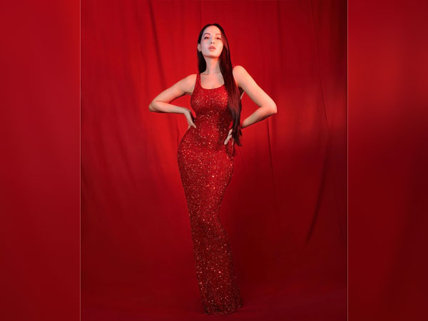 Nora Fatehi In A Red Sequin Gown