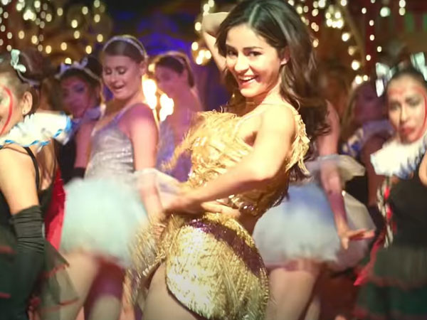 Ananya Panday In Golden Separates